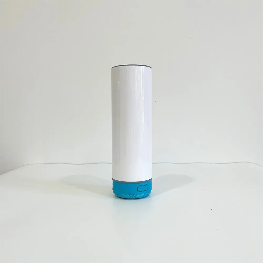 20oz Sublimation Bluetooth speaker tumbler. Music Tumblers W/ Lid, Speaker & Straw