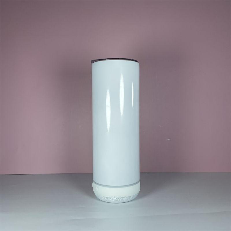 20oz Sublimation Bluetooth speaker tumbler. Music Tumblers W/ Lid, Speaker & Straw